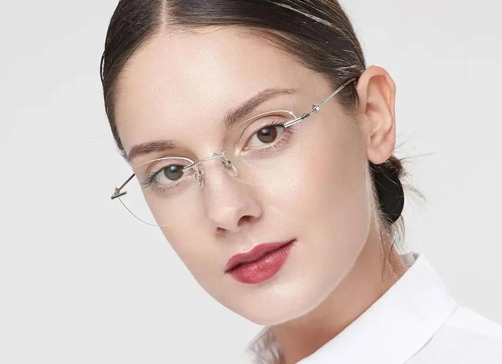 Round half frame glasses online