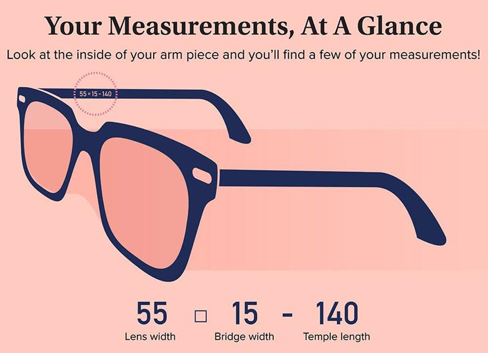 How to know my sunglasses size online