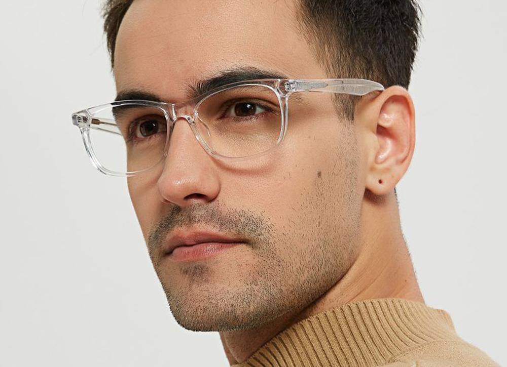 Mens clear eyeglass frames on sale