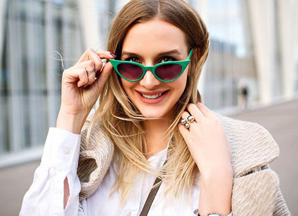 Shape sunglasses for round face online