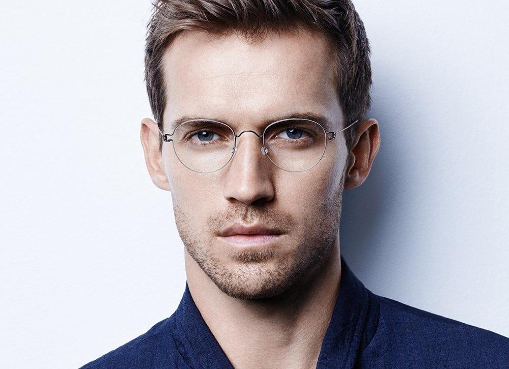 Men's round titanium eyeglass frames cheap