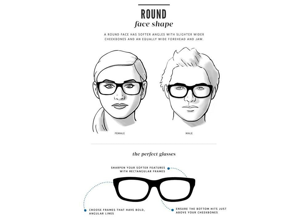 What kind of glasses is suitable for a round face KoalaEye Optical