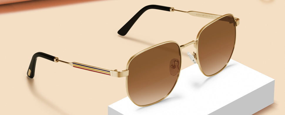 Gold Metal Sunglasses