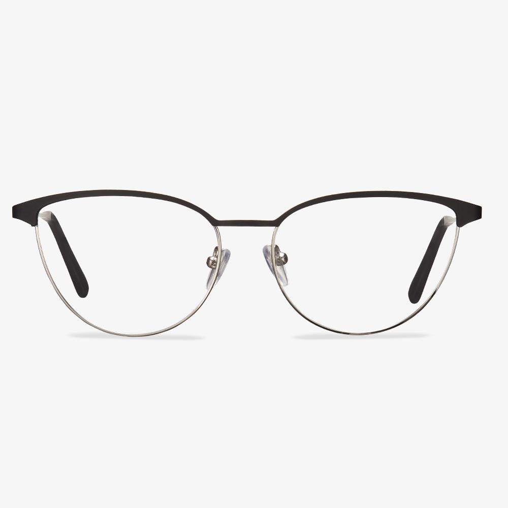 Silver Metal Cat-Eye Frame - Stella | KoalaEye