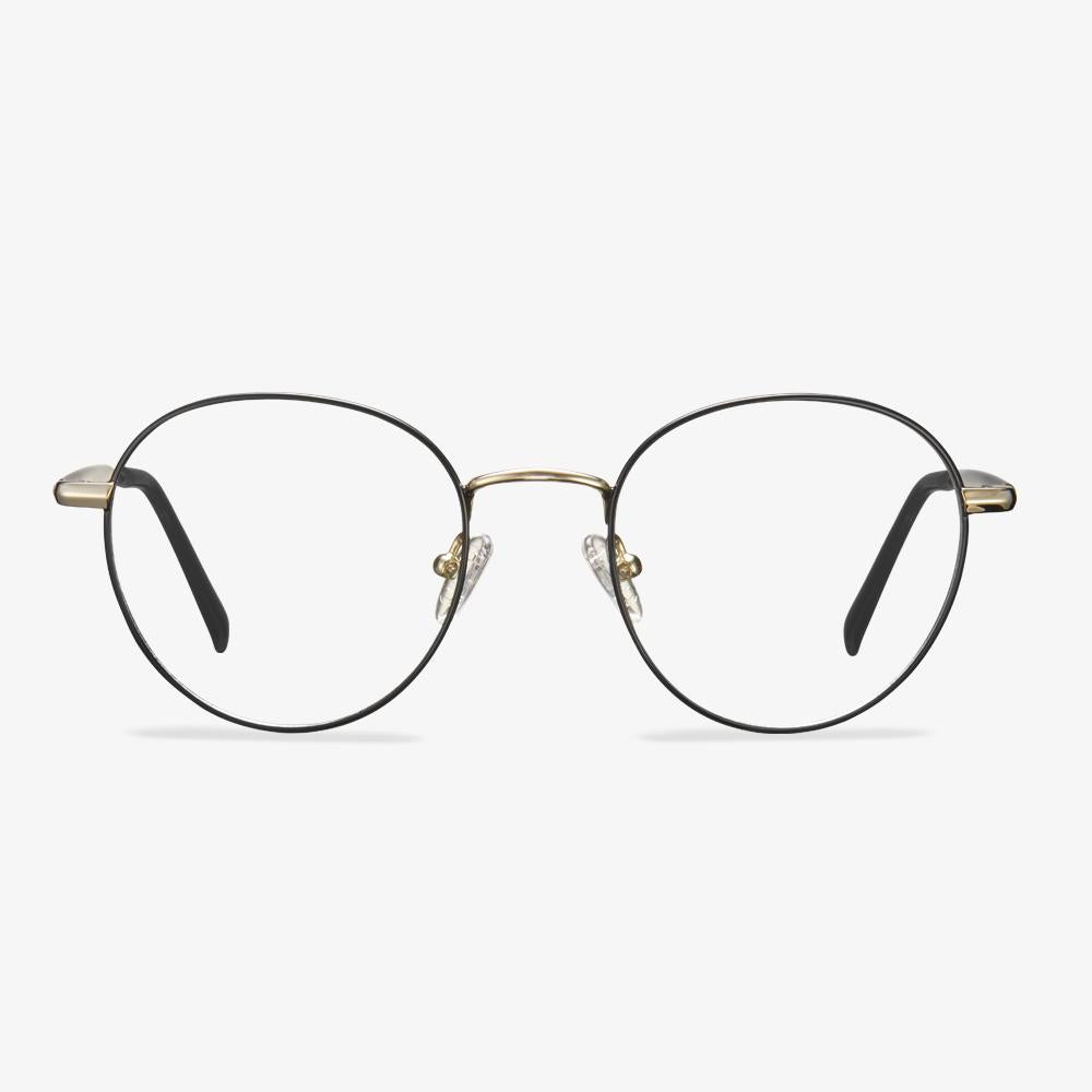 Black Round Metal Frame Glasses - Mike | KoalaEye