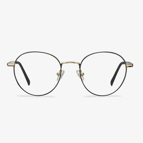 Black Round Metal Frame Glasses - Mike | KoalaEye