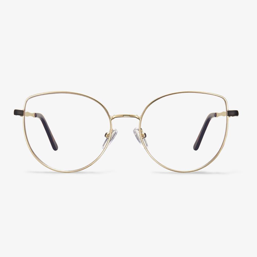 Light Gold Cat Eye eyeglasses frame-Leah | KoalaEye