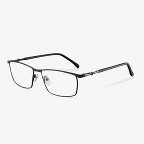 Metal Rectangle Spectacles - Levi | KoalaEye