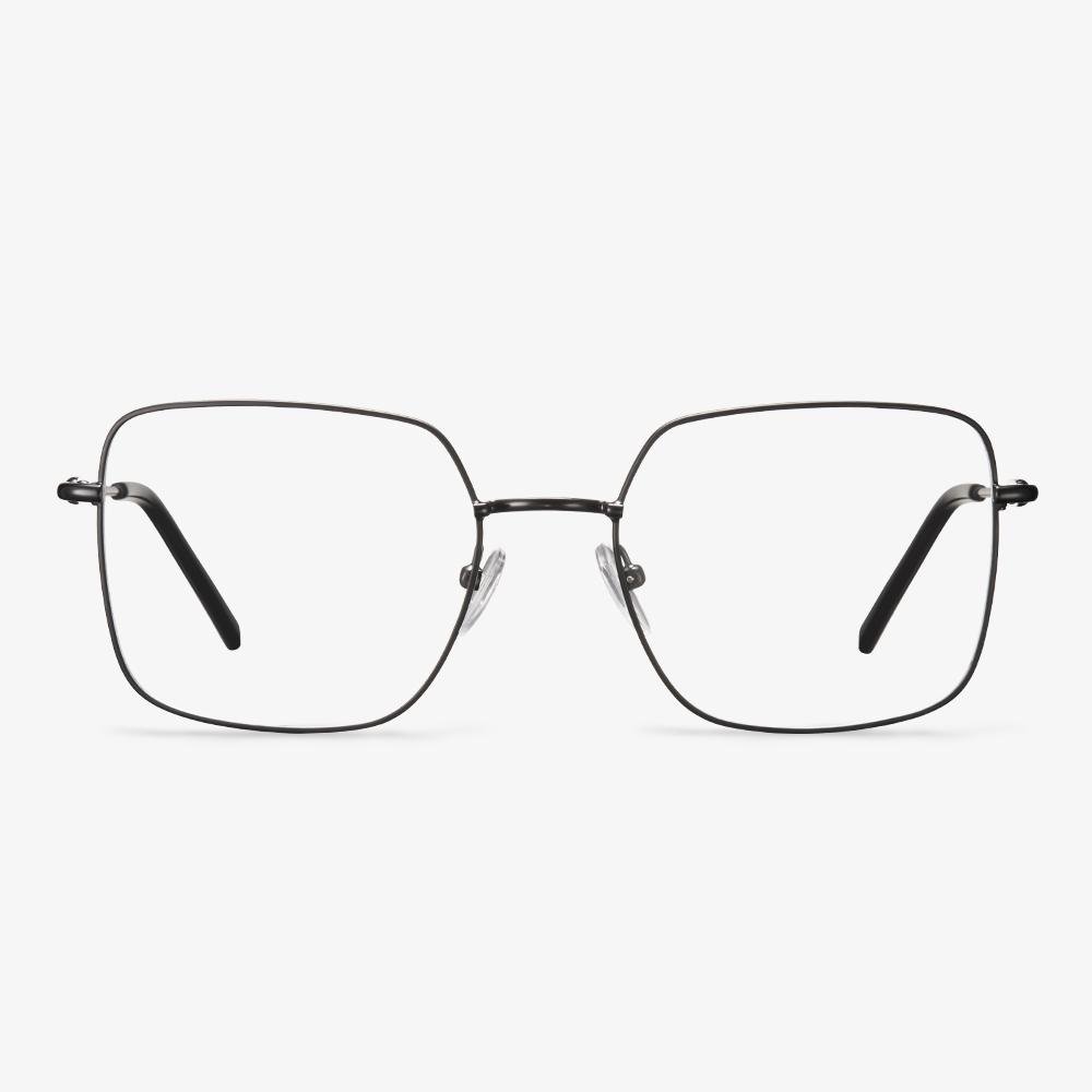 Black Metal Square Glasses - Richard | KoalaEye