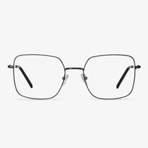 Black Metal Square Glasses - Richard | KoalaEye