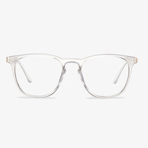 Clear Acetate Square Frame Eyeglasses - Malcolm | KoalaEye