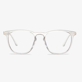 Clear Acetate Square Frame Eyeglasses - Malcolm | KoalaEye