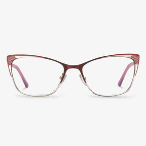 Red Cat-eye Frame Glasses - Erma | KoalaEye