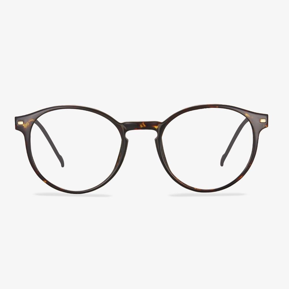 Round Frame Tortoiseshell Acetate Glasses - Madeline | KoalaEye