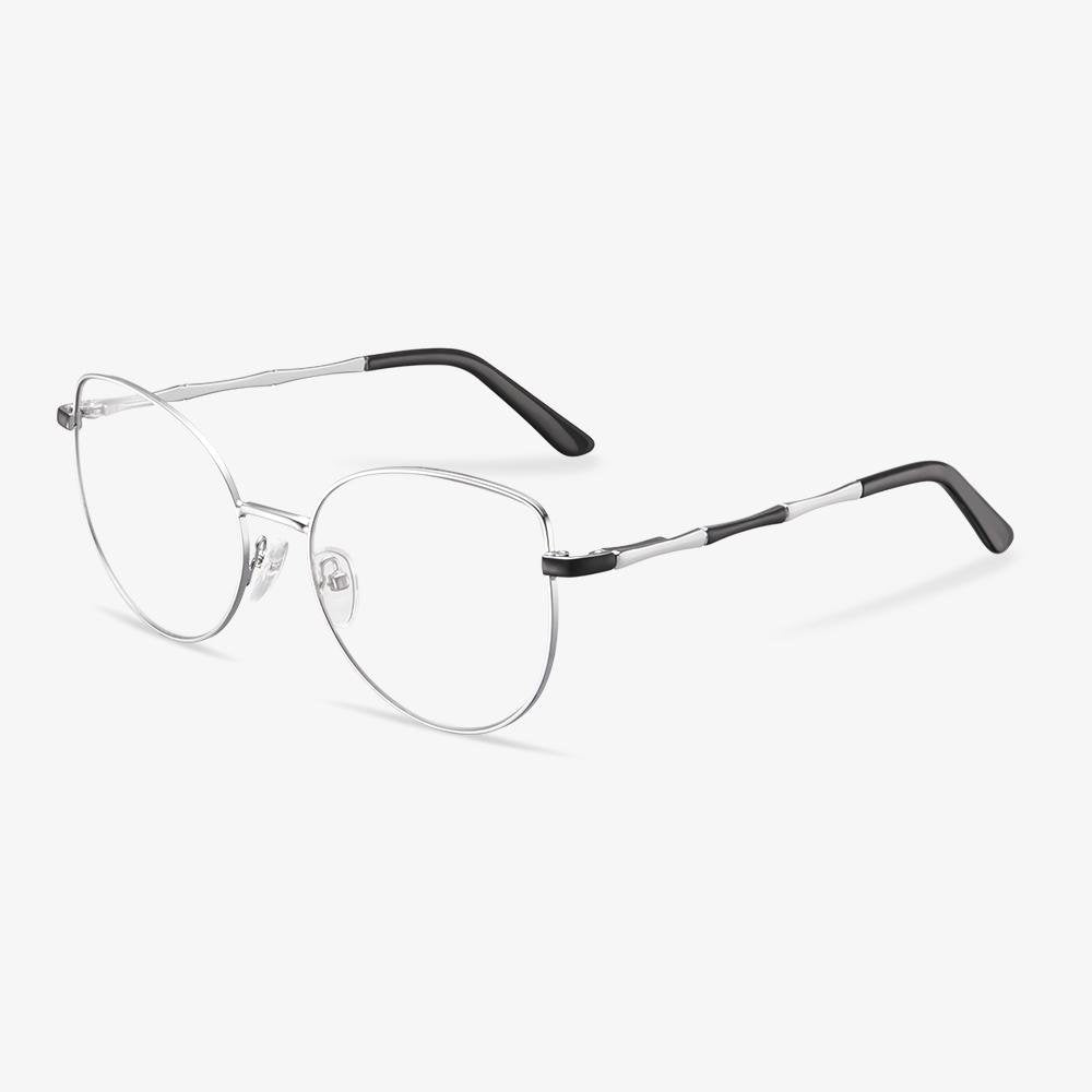 Silver Cat Eye Frame - Brooklyn | KoalaEye