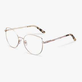 Rose Gold Cat Eye Glasses - Layla | KoalaEye