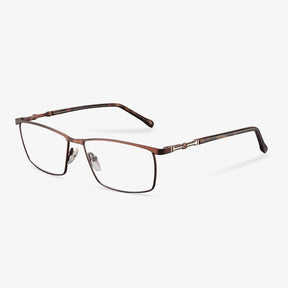 Brown Rectangle Glasses - Leopold | KoalaEye