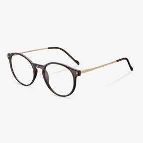 Round Frame Tortoiseshell Acetate Glasses - Madeline | KoalaEye