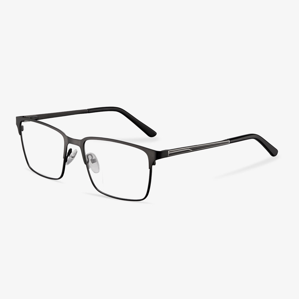 Black Rectangle Glasses - Baron | KoalaEye