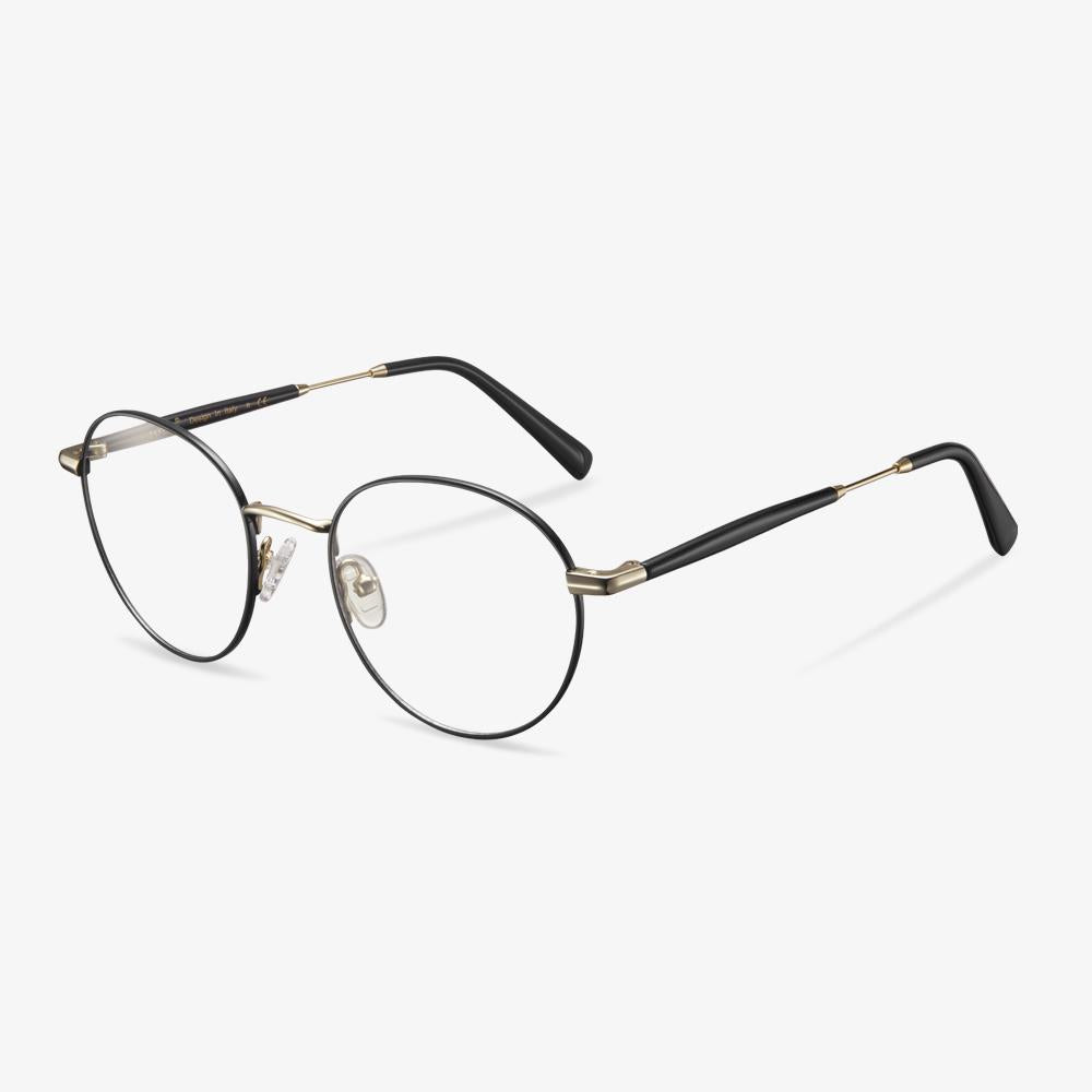 Black Round Metal Frame Glasses - Mike | KoalaEye