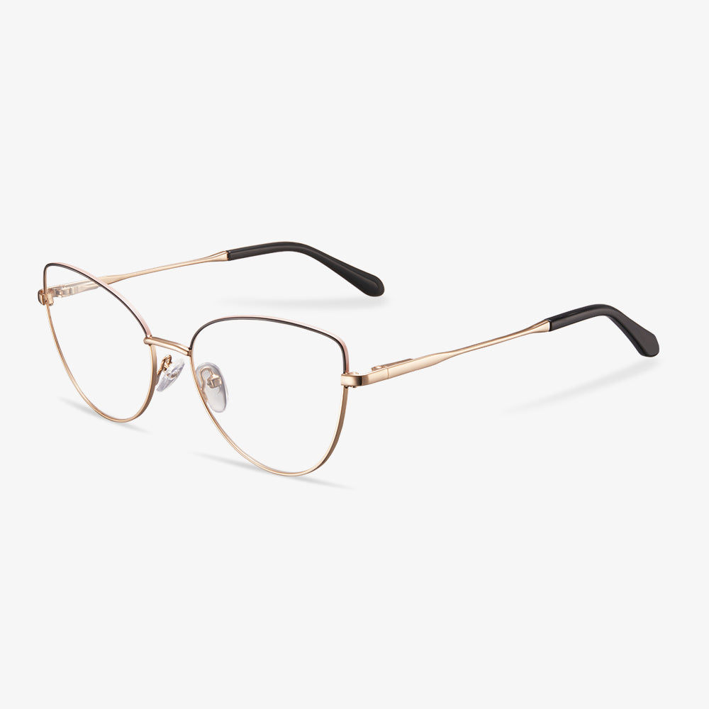 Gold Cat Eye Glasses - Evelyn | KoalaEye