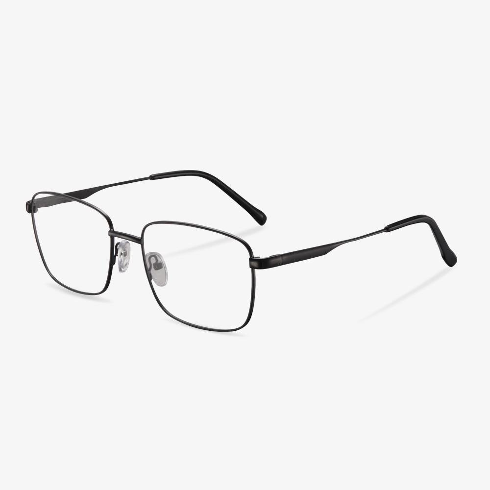 Black Rectangular Metal Frame - Aaliyah | KoalaEye