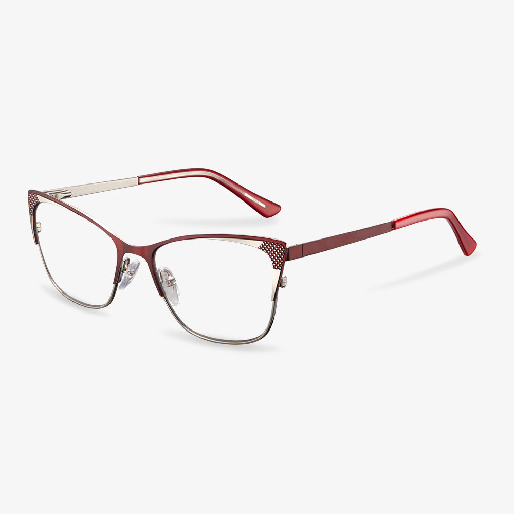 Red Cat-eye Frame Glasses - Erma | KoalaEye