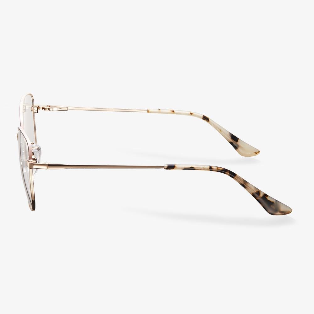 Gold Black Oval Eyeglasses Frame - Addison | KoalaEye