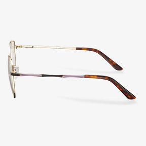 Light Gold Cat Eye eyeglasses frame-Leah | KoalaEye