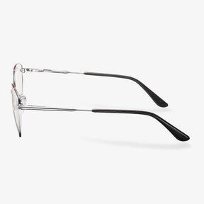 Silver Metal Cat Eye Glasses - Savannah | KoalaEye