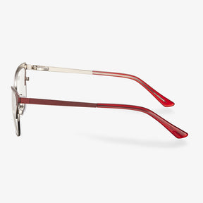 Red Cat-eye Frame Glasses - Erma | KoalaEye