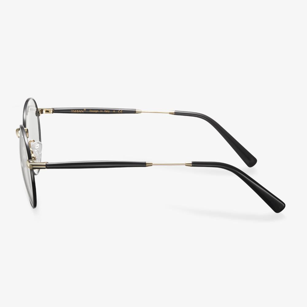 Black Round Metal Frame Glasses - Mike | KoalaEye