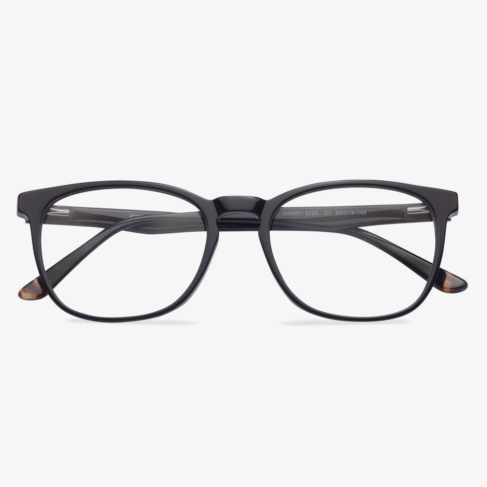 Large Black Square Frame Eyeglasses - Ferdinand | KoalaEye