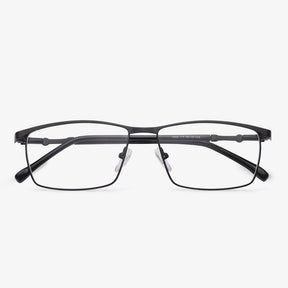 Metal Rectangle Spectacles - Levi | KoalaEye