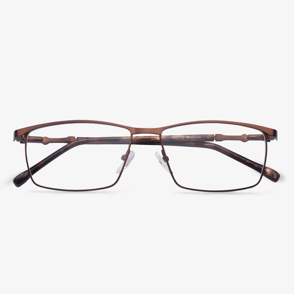 Brown Rectangle Glasses - Leopold | KoalaEye