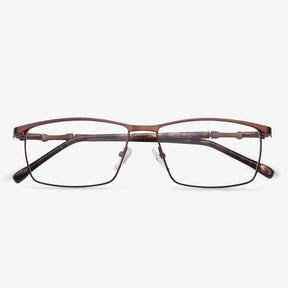 Brown Rectangle Glasses - Leopold | KoalaEye