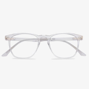 Clear Acetate Square Frame Eyeglasses - Malcolm | KoalaEye