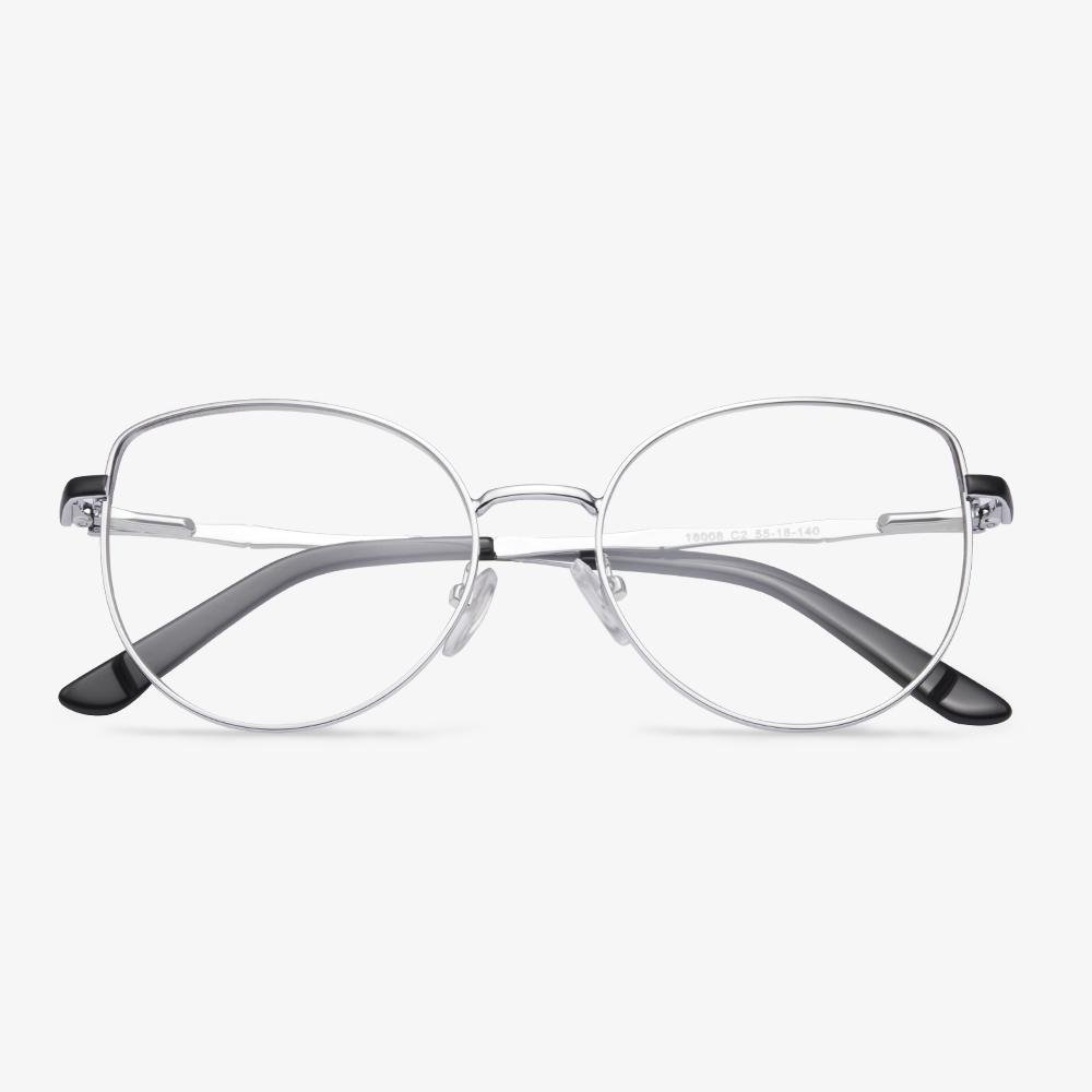 Silver Cat Eye Frame - Brooklyn | KoalaEye