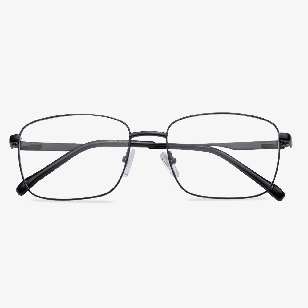 Black Rectangular Metal Frame - Aaliyah | KoalaEye