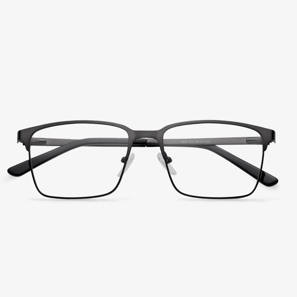 Black Rectangle Glasses - Baron | KoalaEye