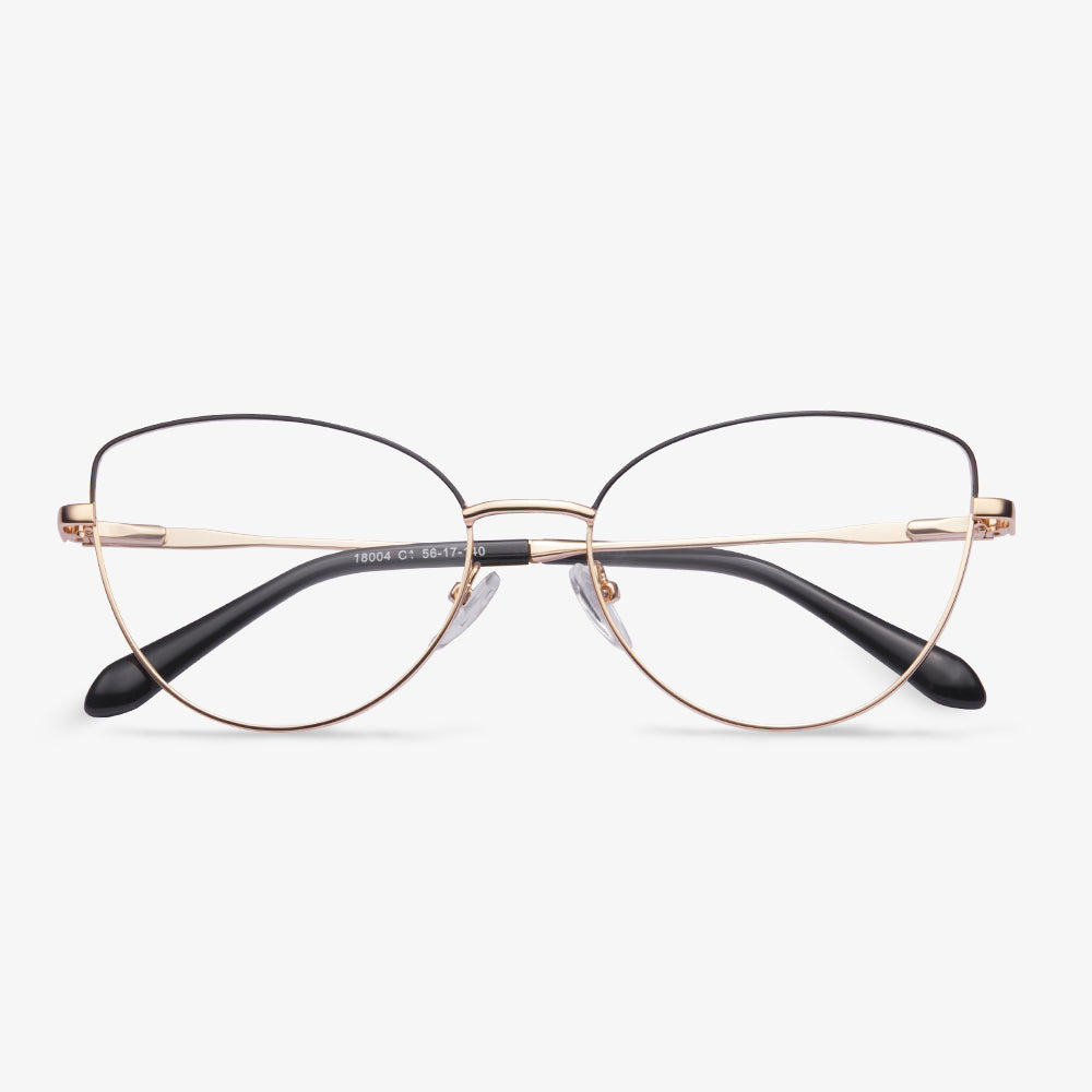 Gold Cat Eye Glasses - Evelyn | KoalaEye