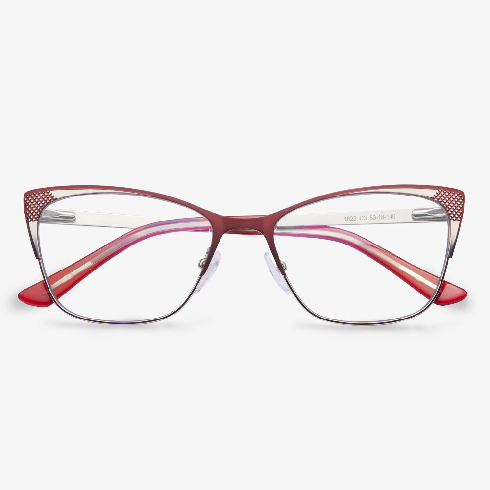 Red Cat-eye Frame Glasses - Erma | KoalaEye